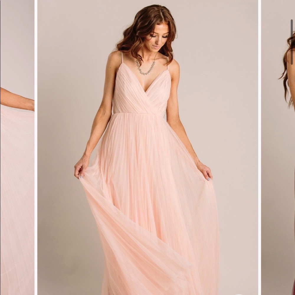 New Morning Lavender Scarlett Tulle Pleated Maxi Dress